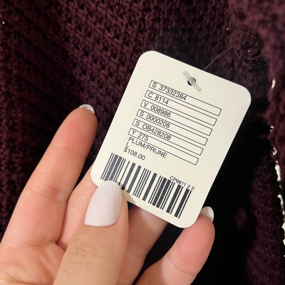 NWT Free People Tunic | Thermal High Low Tunic with Cold Shoulder and Raw Hem - Picture 6 of 9